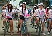 Miss Teen đạp xe ủng hộ bình chọn Hạ Long
